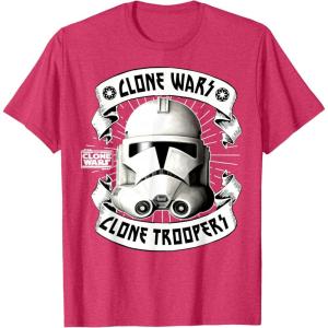 image:imageStar Wars The Clone Wars Stormtrooper Banners TShirtRed Heather
