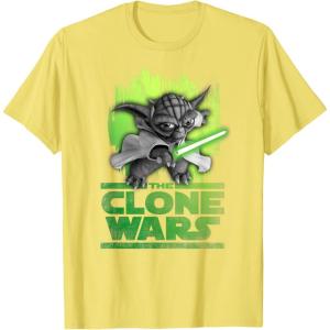 image:imageStar Wars The Clone Wars Yoda Attack TShirtLemon Yellow