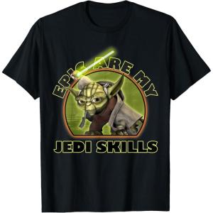 image:imageStar Wars The Clone Wars Yoda Epic Are My Jedi Skills TShirtBlack