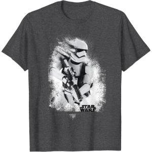 image:imageStar Wars The Force Awakens Splatter Stormtrooper TShirtDark Heather Grey