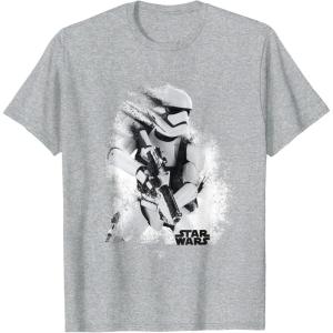 image:imageStar Wars The Force Awakens Splatter Stormtrooper TShirtHeather Grey