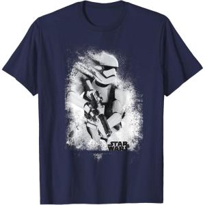 image:imageStar Wars The Force Awakens Splatter Stormtrooper TShirtNavy Blue