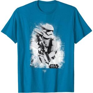 image:imageStar Wars The Force Awakens Splatter Stormtrooper TShirtSapphire Blue