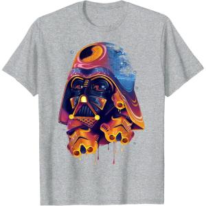 image:imageStar Wars Vader Stormtroopers SUPER PSYCHADELIC Drip TShirt TShirtHeather Grey