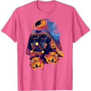 image:imageStar Wars Vader Stormtroopers SUPER PSYCHADELIC Drip TShirt TShirtPink Heather