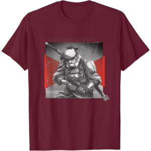 image:imageStar Wars Visions Anime The Duel Samurai Stormtrooper TShirtBurgundy
