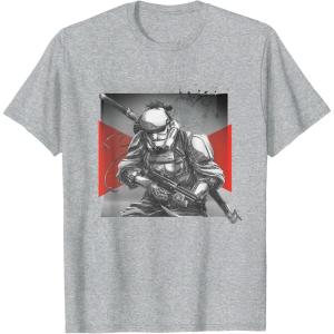 image:imageStar Wars Visions Anime The Duel Samurai Stormtrooper TShirtHeather Grey