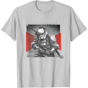 image:imageStar Wars Visions Anime The Duel Samurai Stormtrooper TShirtSilver Grey