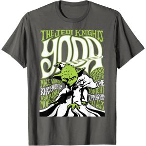 image:imageStar Wars Yoda And Jedi Knights Tonight Graphic TShirt TShirtAsphalt Grey