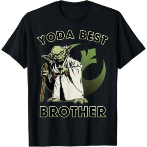 image:imageStar Wars Yoda Best Brother Rebel Logo TShirtBlack
