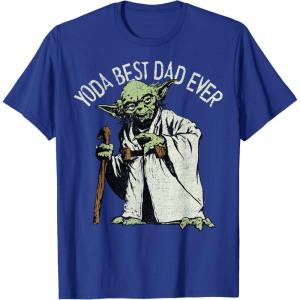 image:imageStar Wars Yoda Best Dad Ever Graphic TShirt C1 TShirtRoyal Blue