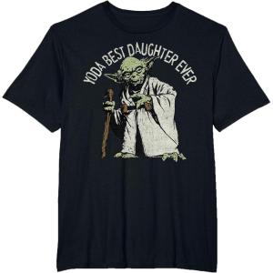 image:imageStar Wars Yoda Best Daughter Ever Portrait TShirtBlack