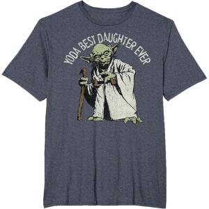image:imageStar Wars Yoda Best Daughter Ever Portrait TShirtHeather Blue