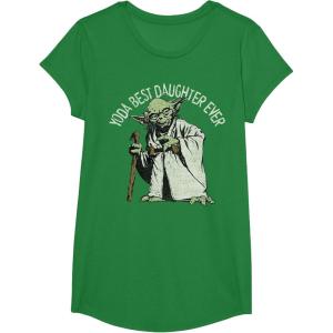 image:imageStar Wars Yoda Best Daughter Ever Portrait TShirtKelly Green