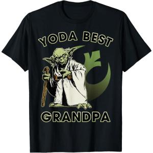 image:imageStar Wars Yoda Best Grandpa Rebel Logo TShirtBlack