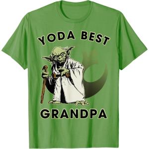 image:imageStar Wars Yoda Best Grandpa Rebel Logo TShirtGrass Green