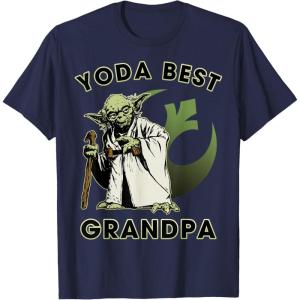image:imageStar Wars Yoda Best Grandpa Rebel Logo TShirtNavy Blue