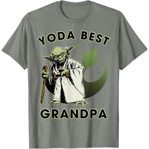 image:imageStar Wars Yoda Best Grandpa Rebel Logo TShirtOlive Heather