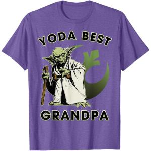 image:imageStar Wars Yoda Best Grandpa Rebel Logo TShirtPurple Heather