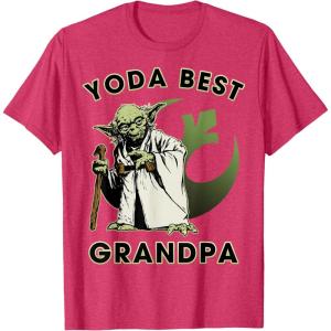 image:imageStar Wars Yoda Best Grandpa Rebel Logo TShirtRed Heather