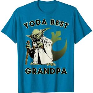 image:imageStar Wars Yoda Best Grandpa Rebel Logo TShirtSapphire Blue