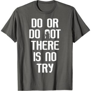 image:imageStar Wars Yoda Do Or Do Not Graphic TShirt TShirtAsphalt Grey