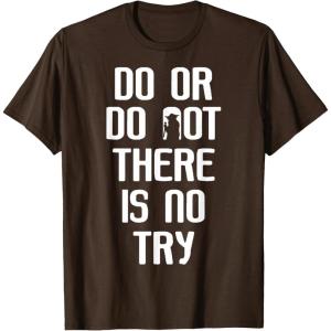 image:imageStar Wars Yoda Do Or Do Not Graphic TShirt TShirtBrown