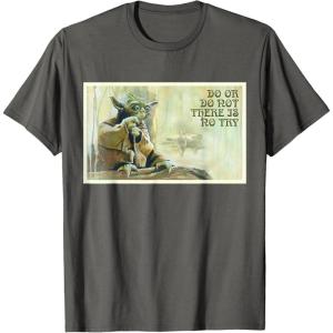 image:imageStar Wars Yoda Do or Do Not There is No Try TShirtAsphalt Grey