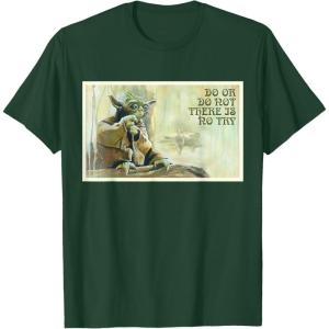 image:imageStar Wars Yoda Do or Do Not There is No Try TShirtDark Green