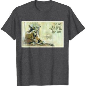 image:imageStar Wars Yoda Do or Do Not There is No Try TShirtDark Heather Grey