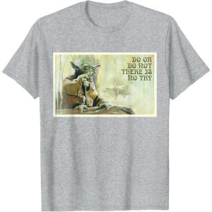 image:imageStar Wars Yoda Do or Do Not There is No Try TShirtHeather Grey