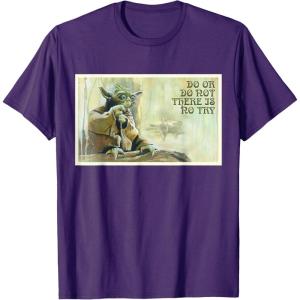 image:imageStar Wars Yoda Do or Do Not There is No Try TShirtPurple
