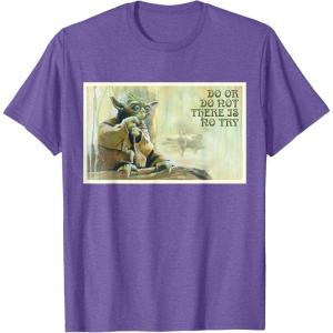 image:imageStar Wars Yoda Do or Do Not There is No Try TShirtPurple Heather