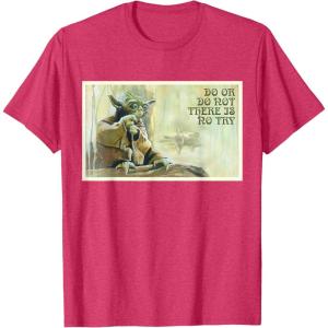 image:imageStar Wars Yoda Do or Do Not There is No Try TShirtRed Heather