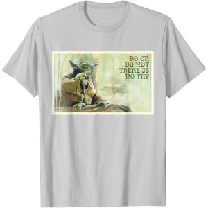 image:imageStar Wars Yoda Do or Do Not There is No Try TShirtSilver Grey