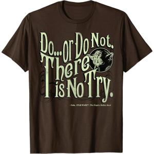 image:imageStar Wars Yoda Epic Quote Do Or Do Not Graphic TShirt TShirtBrown