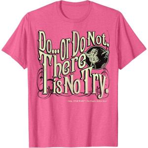 image:imageStar Wars Yoda Epic Quote Do Or Do Not Graphic TShirt TShirtPink Heather