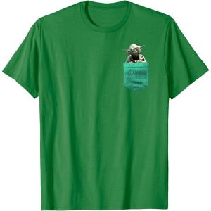image:imageStar Wars Yoda Faux Pocket Graphic TShirt TShirtKelly Green