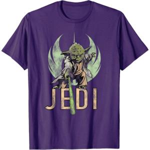 image:imageStar Wars Yoda Jedi Lightsaber TShirt TShirtPurple
