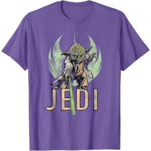 image:imageStar Wars Yoda Jedi Lightsaber TShirt TShirtPurple Heather