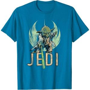 image:imageStar Wars Yoda Jedi Lightsaber TShirt TShirtSapphire Blue