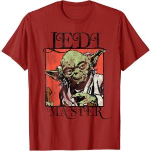 image:imageStar Wars Yoda Jedi Master Retro TShirt TShirtCranberry Red