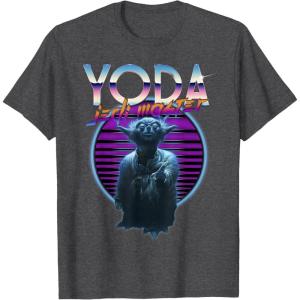 image:imageStar Wars Yoda Jedi Master The Ultimate Retro 80s TShirt TShirtDark Heather Grey