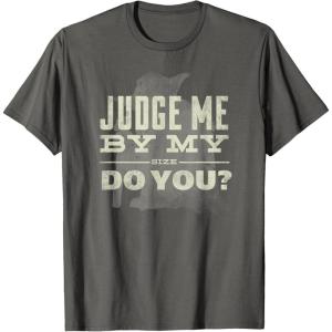 image:imageStar Wars Yoda Judge Me By My Size Do You TShirtAsphalt Grey