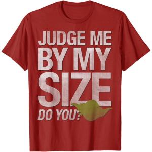 image:imageStar Wars Yoda Judge Me By My Size Do You TShirtCranberry Red