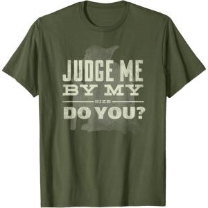 image:imageStar Wars Yoda Judge Me By My Size Do You TShirtOlive Green