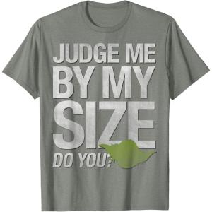 image:imageStar Wars Yoda Judge Me By My Size Do You TShirtOlive Heather