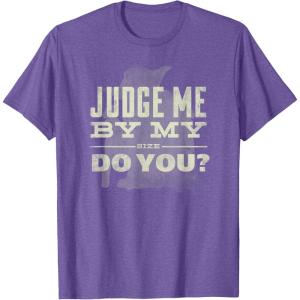 image:imageStar Wars Yoda Judge Me By My Size Do You TShirtPurple Heather