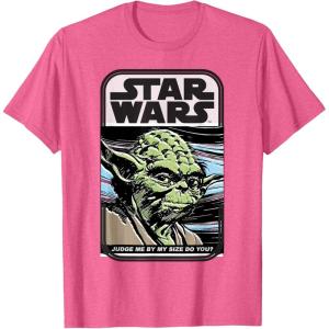 image:imageStar Wars Yoda Judge Me by my Size Do You TShirt TShirtPink Heather