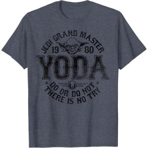 image:imageStar Wars Yoda Master 1980 Do Or Do Not TShirtHeather Blue